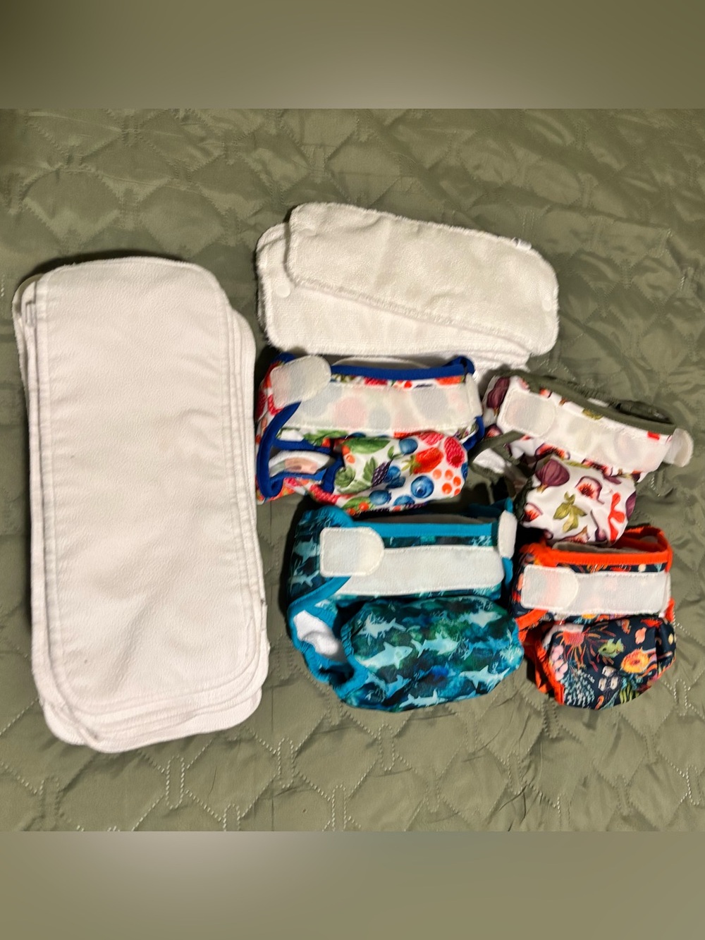Thirsties pocket OS Cloth diapers hook and loop velcro